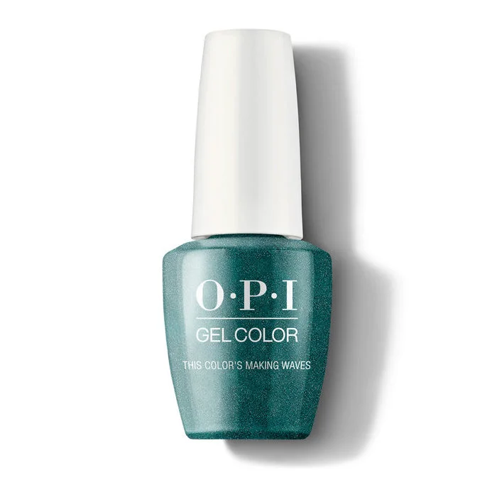 nail polish basin towel-OPI GelColor Gel Polish GCH74 (15ml) This Color's Making Waves