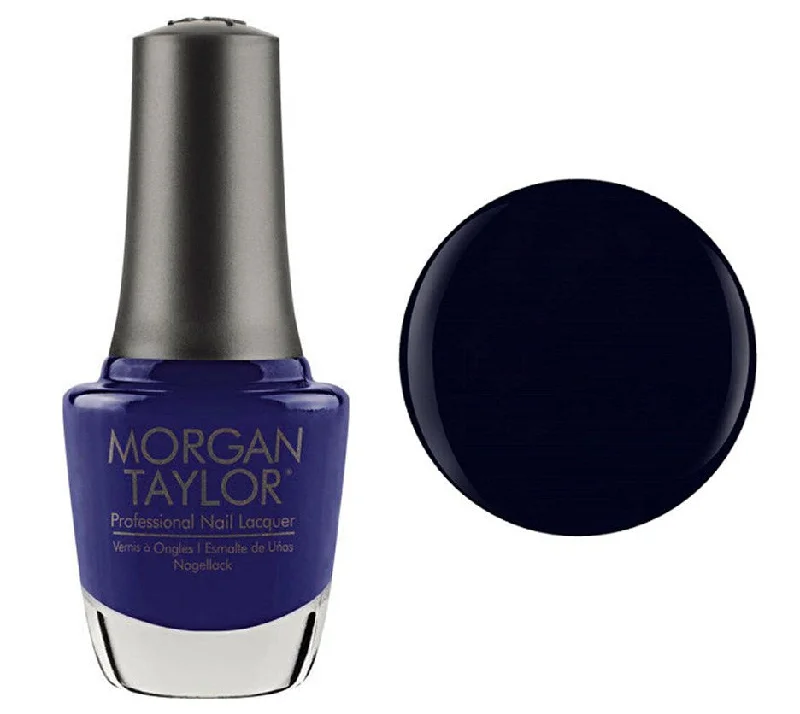 nail polish tree timber-Morgan Taylor Lacquer Nail Polish - After Dark Navy Cre me - 15ML