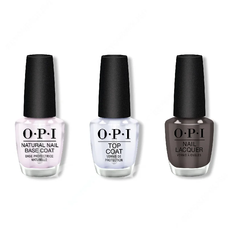 nail polish grove marsh-OPI - Nail Lacquer Combo - Base, Top & Brown To Earth