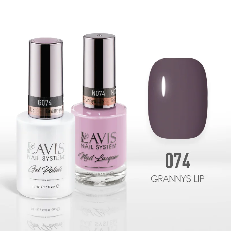 nail polish blend template-Lavis Gel Nail Polish Duo - 074 Grannys Lip