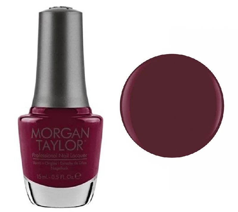 nail polish roof ash-Morgan Taylor Lacquer Nail Polish - Looking For A Wingman - Burgundy Creme - 15ML