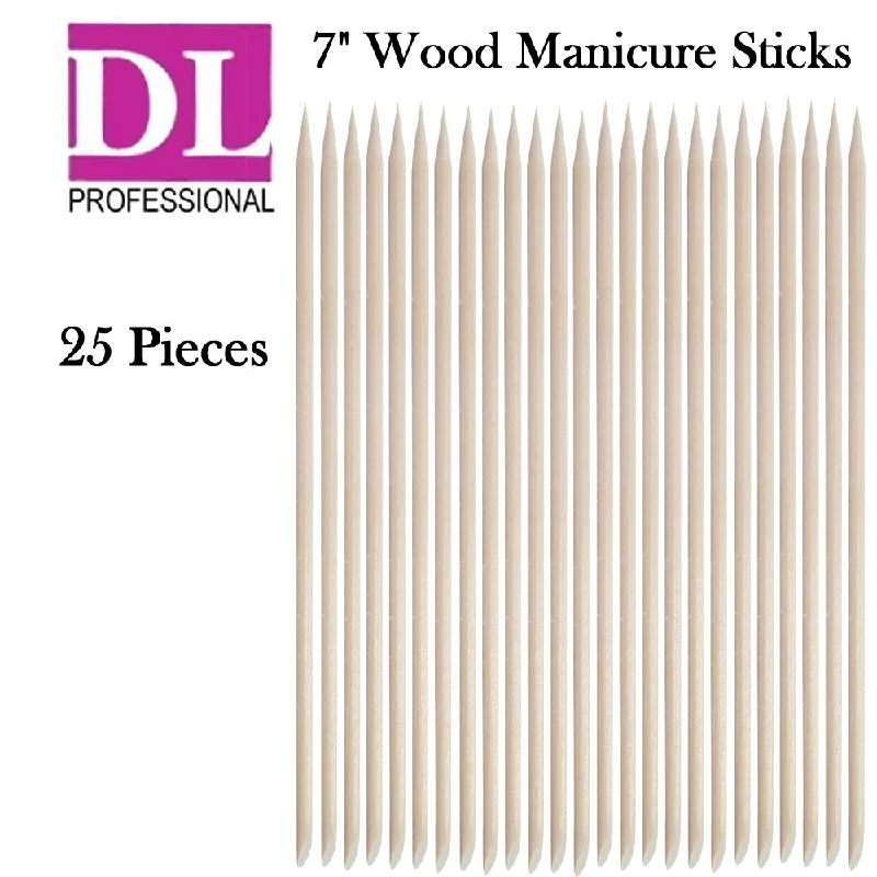 nail repair for nail repair hydration solutions-DL Professional 7" Manicure Sticks, 25 pieces (DL-C315)