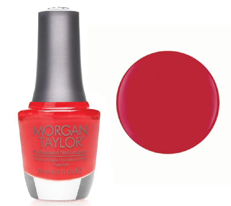 nail polish pond cistern-Morgan Taylor Lacquer Nail Polish - Lacquer Nail Polish  - Fire Cracker - Hot Red Creme - 15ML