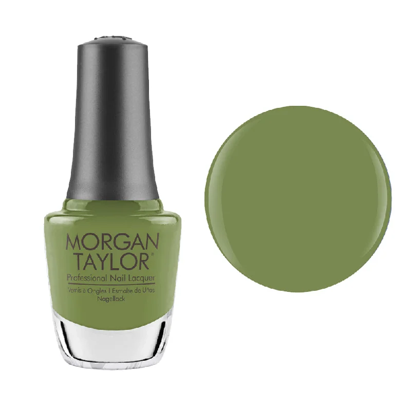 nail polish basement yard-Morgan Taylor Nail Polish Leaf It All Behind - Moss Green Creme - 15ml