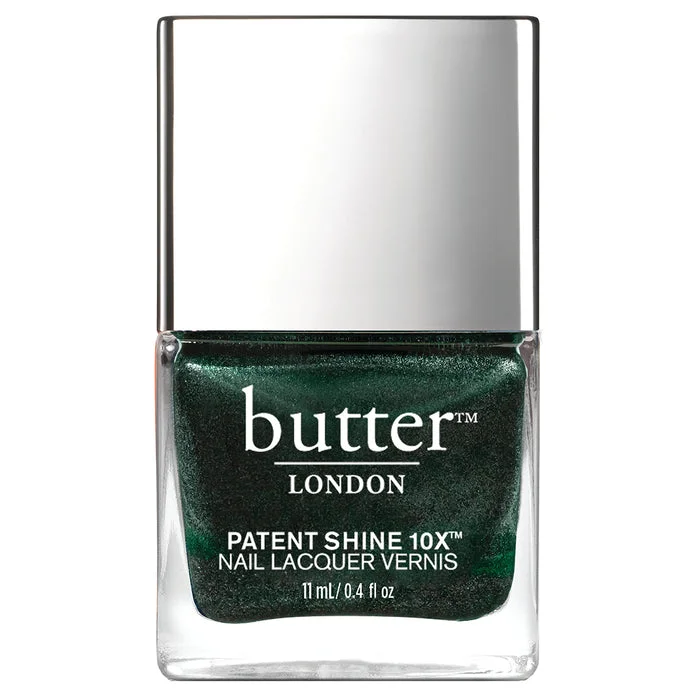 nail polish soap broom-butter LONDON - Patent Shine - Royal Emerald - 10X Nail Lacquer