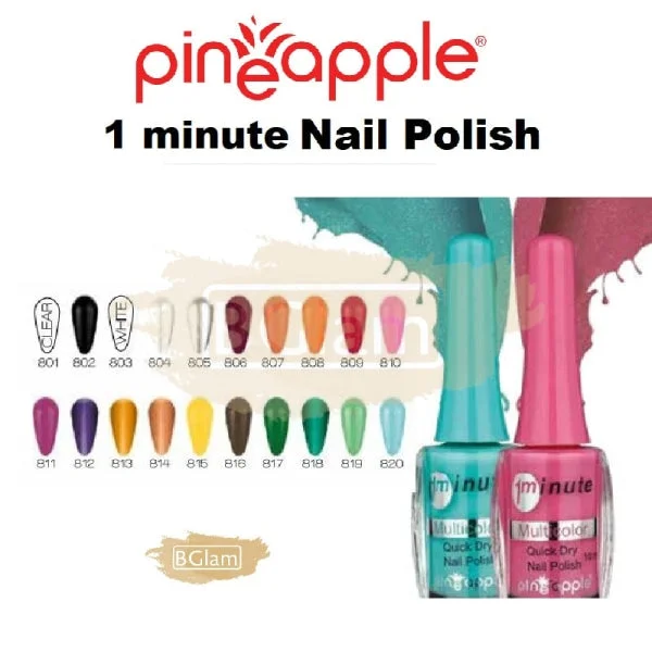 nail polish brush sand-Pineapple Nail Polish - The Star 1 Minute Nail Polish