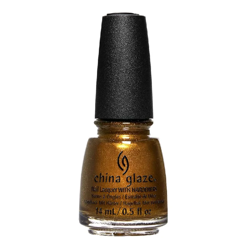 nail polish harvest berry-China Glaze - Gold Hearted 0.5 oz - #82931