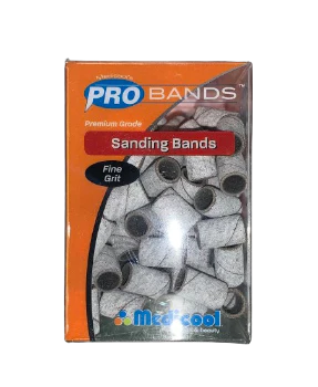 nail repair for nail thickness decline-MEDICOOL SANDING BANDS 100 PCS/BOX - FINE GRIT