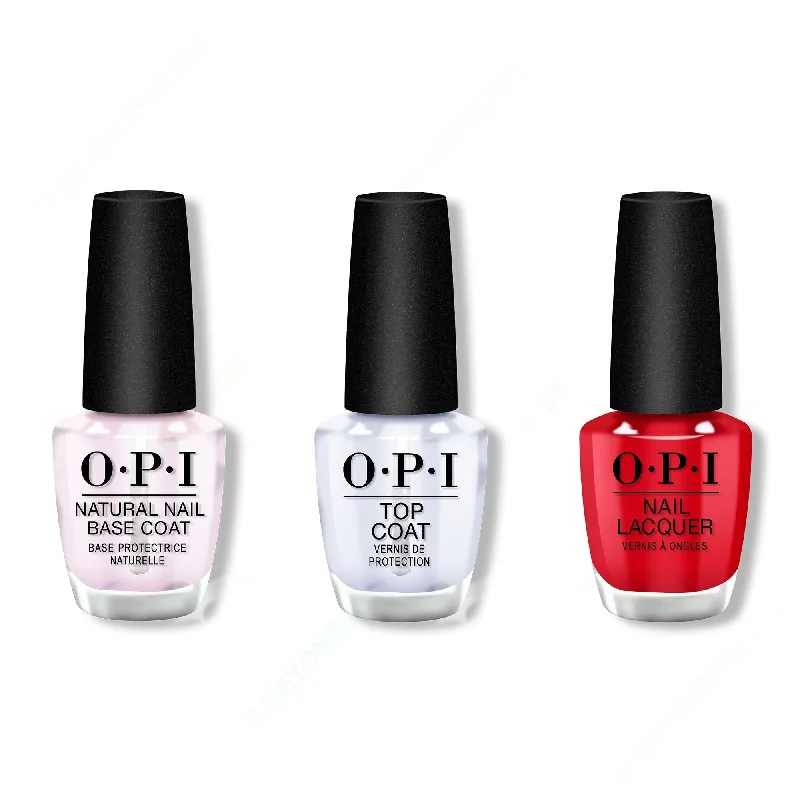 nail polish gulf quay-OPI - Nail Lacquer Combo - Base, Top & Rebel With A Clause