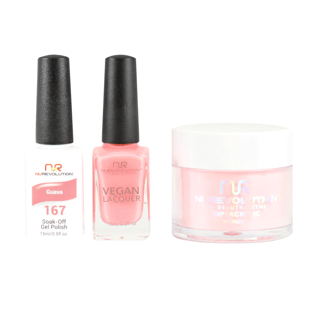 nail polish emblem tome-NuRevolution Trio set 167 Guava