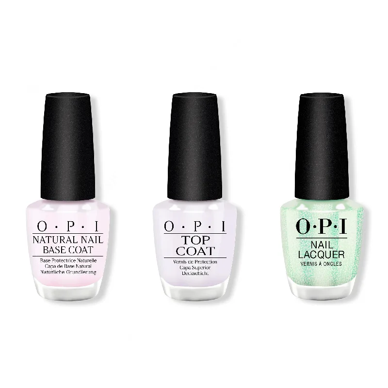 nail polish lather dust-OPI - Nail Lacquer Combo - Base, Top & Taurus-t Me