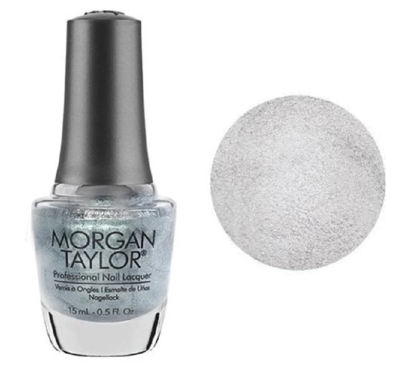 nail polish dusk shower-Morgan Taylor Lacquer Nail Polish - A-Lister Soft Silver Metallic - 15ML