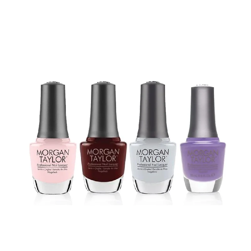 nail polish fog sleet-Morgan Taylor Soft Glam Nail Polish Set - 4 Pieces