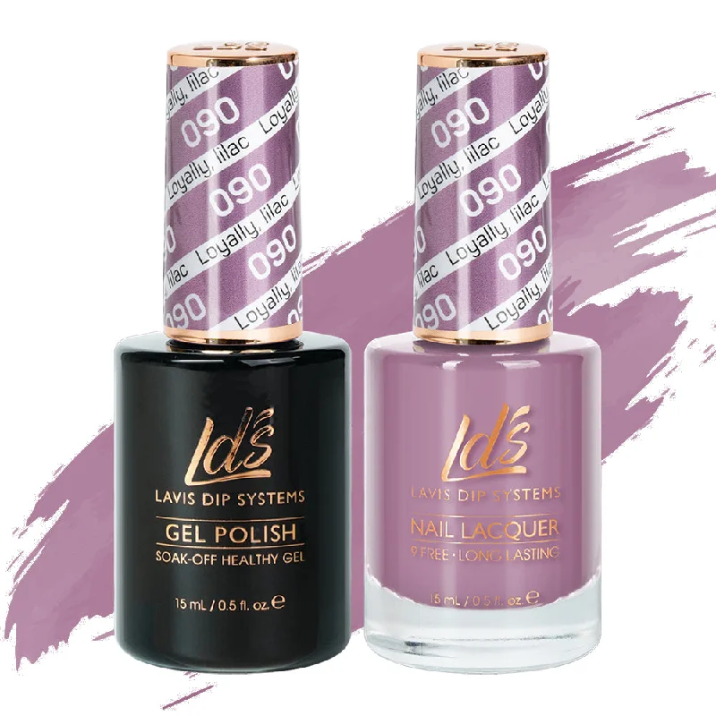 nail polish ash candle-LDS Gel Nail Polish Duo - 090 Loyally, Lilac