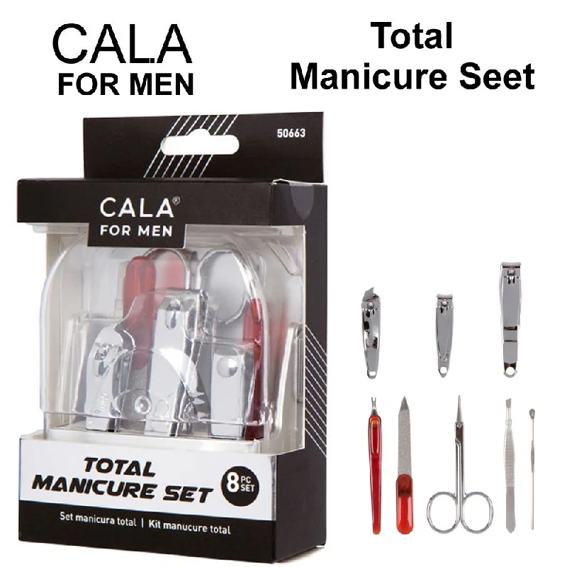 nail repair with peach kernel oil-Cala for Men - Total Manicure Set (50663)