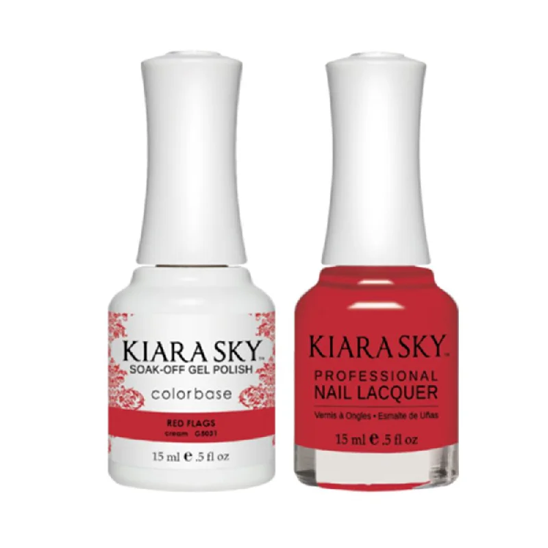 nail polish shower ice-Kiara Sky Gel Nail Polish Duo - All-In-One - 5031 RED FLAGS