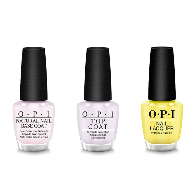 nail polish marsh channel-OPI - Nail Lacquer Combo - Base, Top & Stay Out All Bright