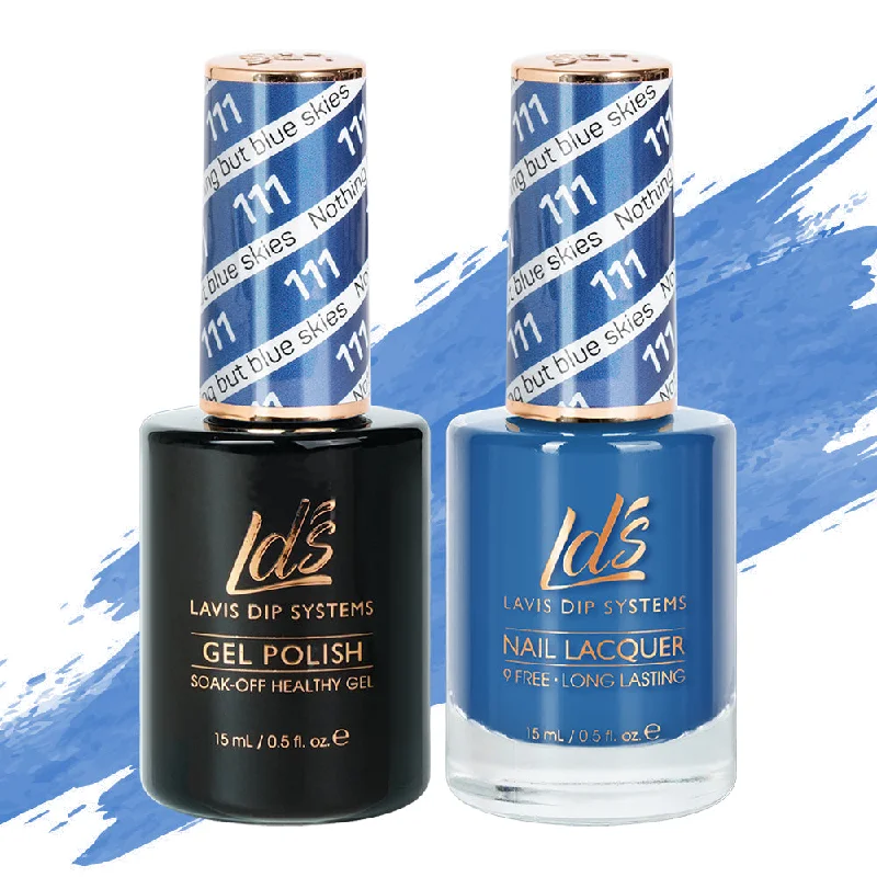 nail polish chimney blaze-LDS Gel Nail Polish Duo - 111 Nothing But Blue Skies