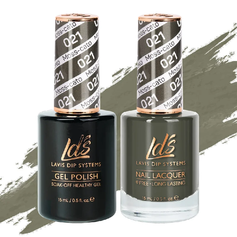 nail polish screw lathe-LDS Gel Nail Polish Duo - 021 Moss-Cato