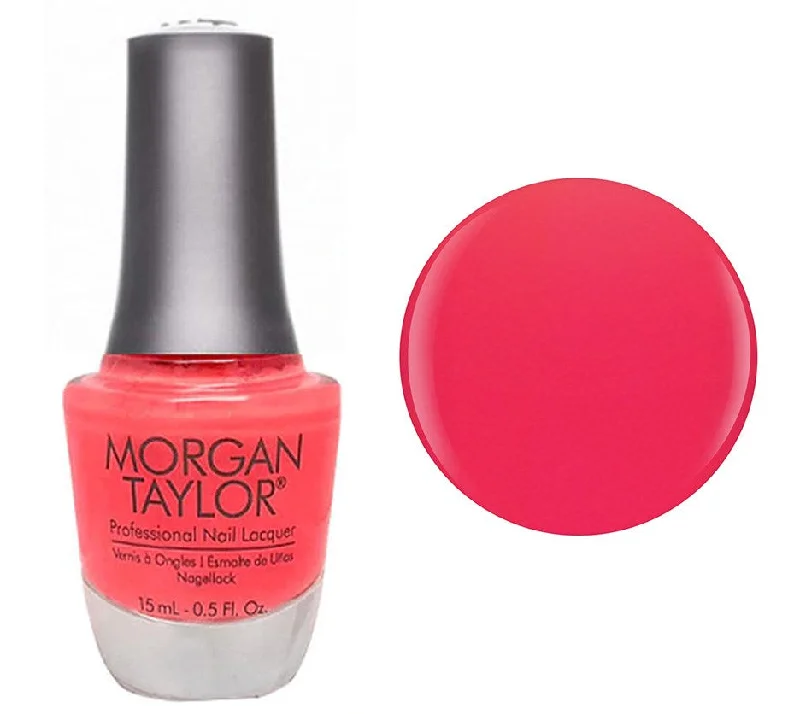 nail polish workbench deck-Morgan Taylor Lacquer Nail Polish - Brights Have More Fun Dark Pink Neon Cre me - 15ML