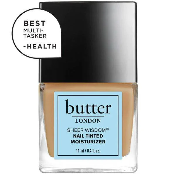 nail polish wall throne-Butter London Sheer Wisdom Nail Tinted Moisturizer - Medium