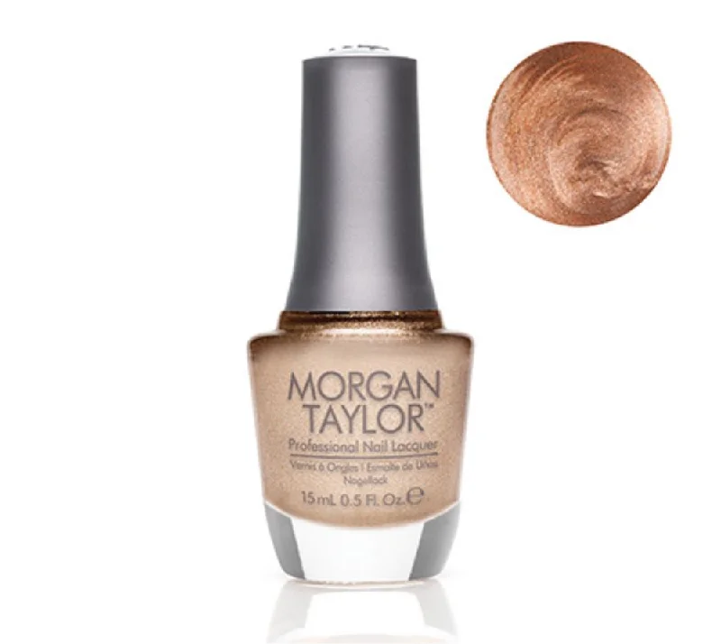 nail polish beam night-Morgan Taylor Lacquer Nail Polish - Bronzed & Beautiful - Bronze Metallic - 15ML