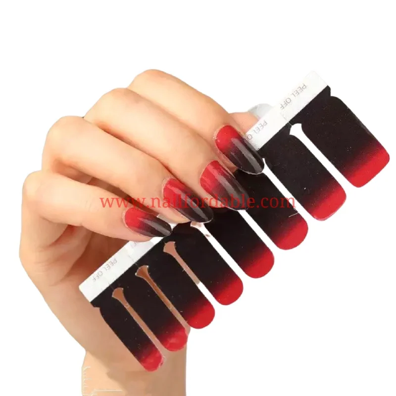 nail repair with kunzea oil-Red night