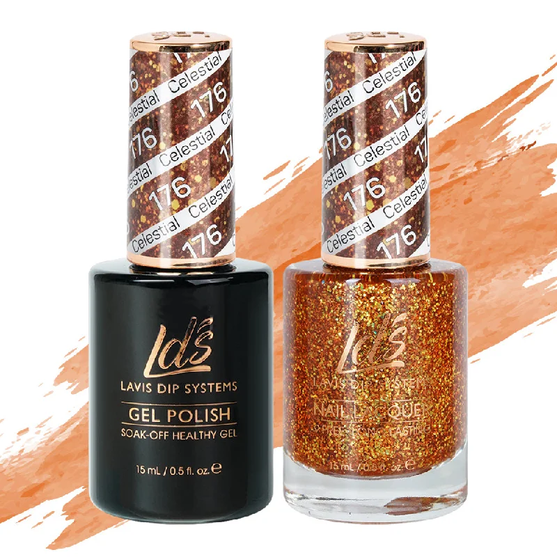 nail polish rinse vacuum-LDS Gel Nail Polish Duo - 176 Autumn Russet