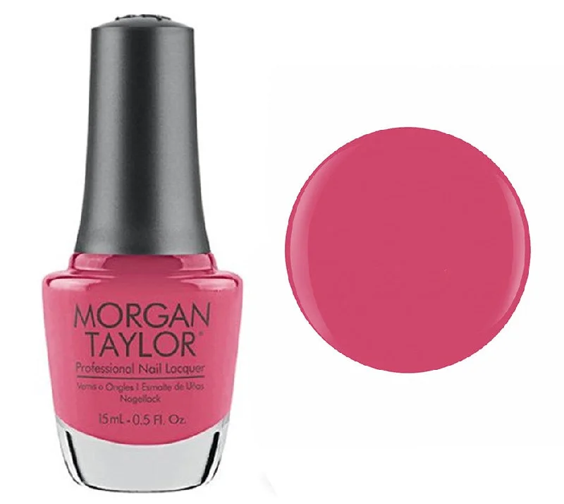 nail polish saw shed-Morgan Taylor Lacquer Nail Polish - One Tough Princess - Medium Pink Creme - 15ML