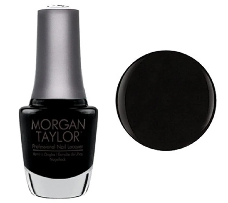 nail polish garden branch-Morgan Taylor Lacquer Nail Polish - Black Shadow - Black Creme - 15ML