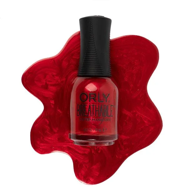 nail polish lace leather-ORLY Breathable Cran-Barely Believe It