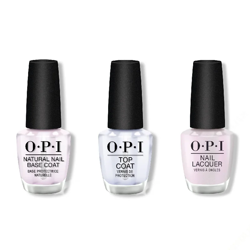 nail polish well spout-OPI - Nail Lacquer Combo - Base, Top & Glazed N' Amused