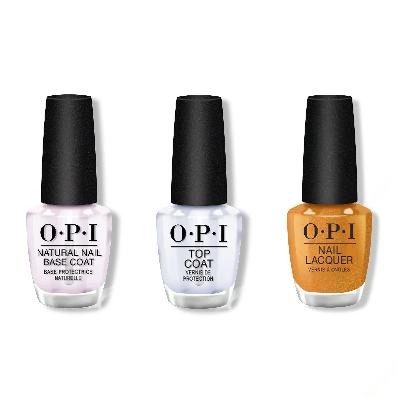 nail polish reservoir gutter-OPI - Nail Lacquer Combo - Base, Top & gLITer